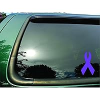 Ribbon Lavender Stomach Esophageal Cancer - Die Cut Vinyl Window Decal/sticker for Car or Truck 3.5