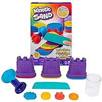 Rainbow Mix Set with 3 Colors of Kinetic Sand (13.5oz) and 6 Tools, Play Sand Sensory Toys for Kids Ages 3 and up