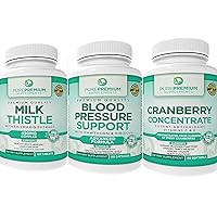 PurePremium Blood Pressure Supplements with Milk Thistle PurePremium Milk Thistle Silymarin Extract & Cranberry Supplement