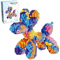 Toy Building Sets, Mini Bricks Rainbow Balloon Dog Blocks Model, Christmas Birthday Gifts for Kids Boys and Girls, 6-14 Years Old, 1177 Pieces