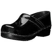 Sanita Sabel Patent Leather Women's Clog - ASTM-Certified Slip-Resistant, APMA-Approved, Closed-Back Slip On Shoes