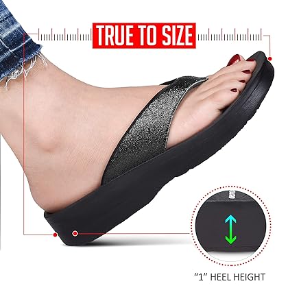AEROTHOTIC Women's Comfortable Arch Support Summer Orthotic Flip Flops Sandals