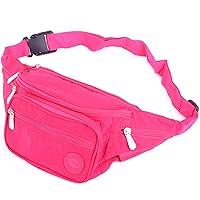 Mens/Ladies/Womens Crinkled Nylon Bum Bag/Waist Bag/Money Holder - Pink