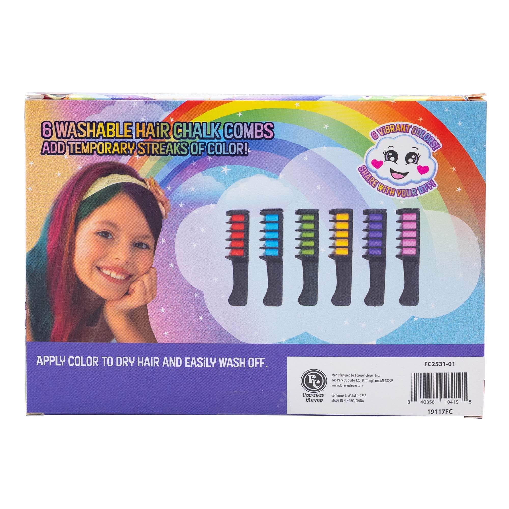 Unicorn Magic Hair Chalk Combs 6 Pack, Toy