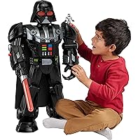 Fisher-Price Imaginext Star Wars Darth Vader Bot 2+ Ft Tall Toy, Lights Sounds & Stormtrooper Diecast Character Key for Ages 3+ Years