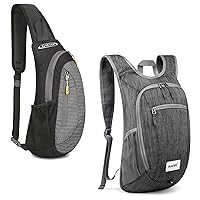 G4Free Sling Bags Men Small Cross Body Sling Backpack 16L Hiking Backpack Lightweight Packable Shoulder Bag