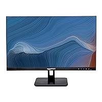 Amazon Basics 24” IPS Monitor | Powered with AOC Technology | FHD 1080P | HDMI, Display Port and VGA Input | VESA Compatible | Built-in Speakers | Black | for Office and Home