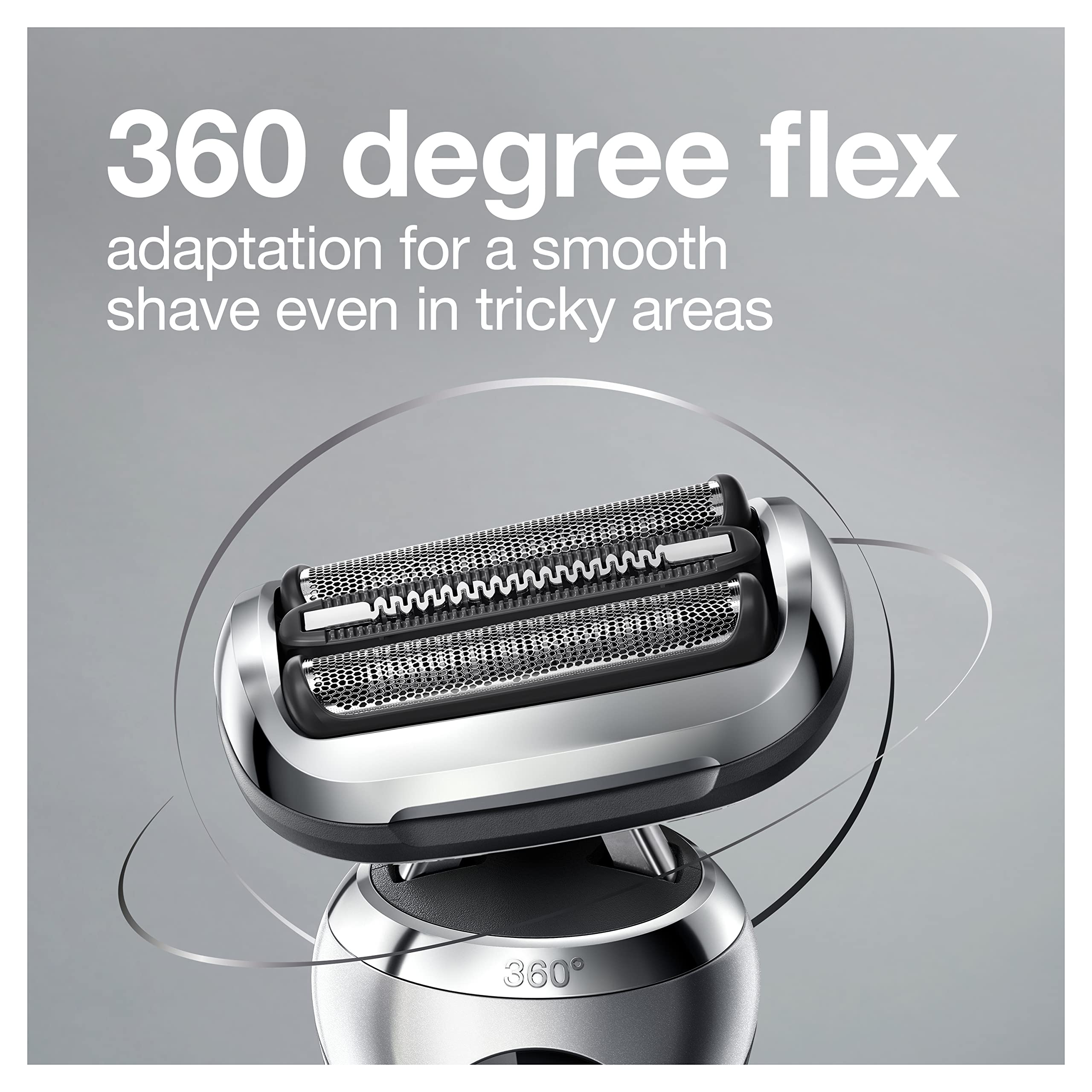 Braun Series 7071cc Flex Electric Razor for Men with SmartCare Center, Precision Trimmer, Wet ＆ Dry, Rechargeable, Cordless Foil Shaver, Silver - 3