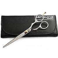 Long Hair Scissors, Hair Cutting Shears, Barber Scissors, Hairdressing Professional Scissors, 7.5 inch + Presentation Case & Tip Protector