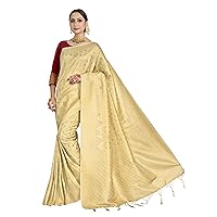 Sarees For Women's Banarasi Raw Silk | Ethnic Indian Diwali Woven Saree Gift Sari With Non Stitched Blouse