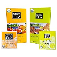 Mango Peach and Passion Fruit Orange Tea | Black Tea and Green Tea Blends - 40 Tea Bags