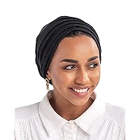 Reveil Turban Headwrap Headcover Pre-tied Hair Wrap Lightweight Breathable Stretchy Headcover Beanie for Women