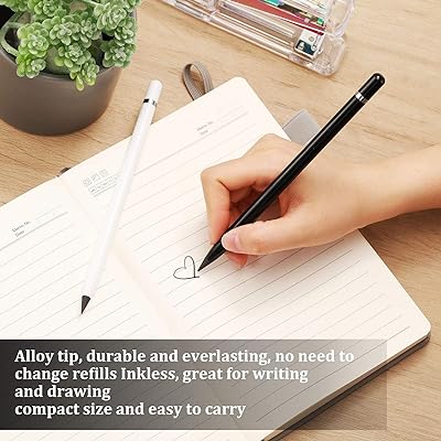 4 Pcs Metal Inkless Pen Set Eternal Pencil Everlasting Pencil Sustainable  and Tree Friendly Pencil Infinite Write Erasable Pens Color Close to HB