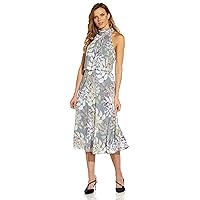 Adrianna Papell Women's Watercolor Floral Midi Dress