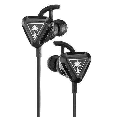 Turtle Beach Battle Buds In-Ear Gaming Headset for Mobile & PC with 3.5mm, Xbox Series X/ S, Xbox One, PS5, PS4, PlayStation, Switch – Lightweight, In-Line Controls - Black/Silver