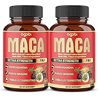 2 Packs 90 Capsules 6 Months - 8050mg Maca Root Supplement - 7in1 with Ashwagandha Root, Ginseng Root, Tribulus Terrestris & More - Reproductive Health, Strength & Immune Support