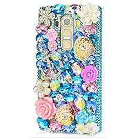 STENES Sparkly Anchor Shell Rose Flowrs Case for Huawei Mate 10 Pro - Novy Blue