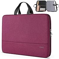 Ytonet Laptop Case 15.6 Inch, TSA Friendly Laptop Sleeve Cover with Handle for Women, Protective Slim Computer Carrying Case Compatible with HP Dell Lenovo Asus Notebooks, Purple Red