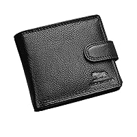 Black Wallet For Mens | Genuine Soft Nappa Leather RFID Blocking | High Capacity Stylish Wallet Purse | Designed For Up To 6 Cards, ID, Coins And Cash | Gift Boxed | M-25