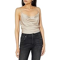 The Drop Women's Christy Cowl-Neck Cami Silky Stretch Top