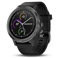 Garmin 010-01769-11 Vívoactive 3, GPS Smartwatch Contactless Payments Built-In Sports Apps, Black/Slate