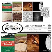 Reminisce Let's Play Baseball Scrapbook Collection Kit