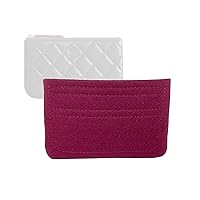 Bag Organizer for Chanel Mini Pouch/Mini O Case - Premium Felt Purse Handbag Insert Liner Shaper (Handmade) Soft Structure Support (20 Color Options)