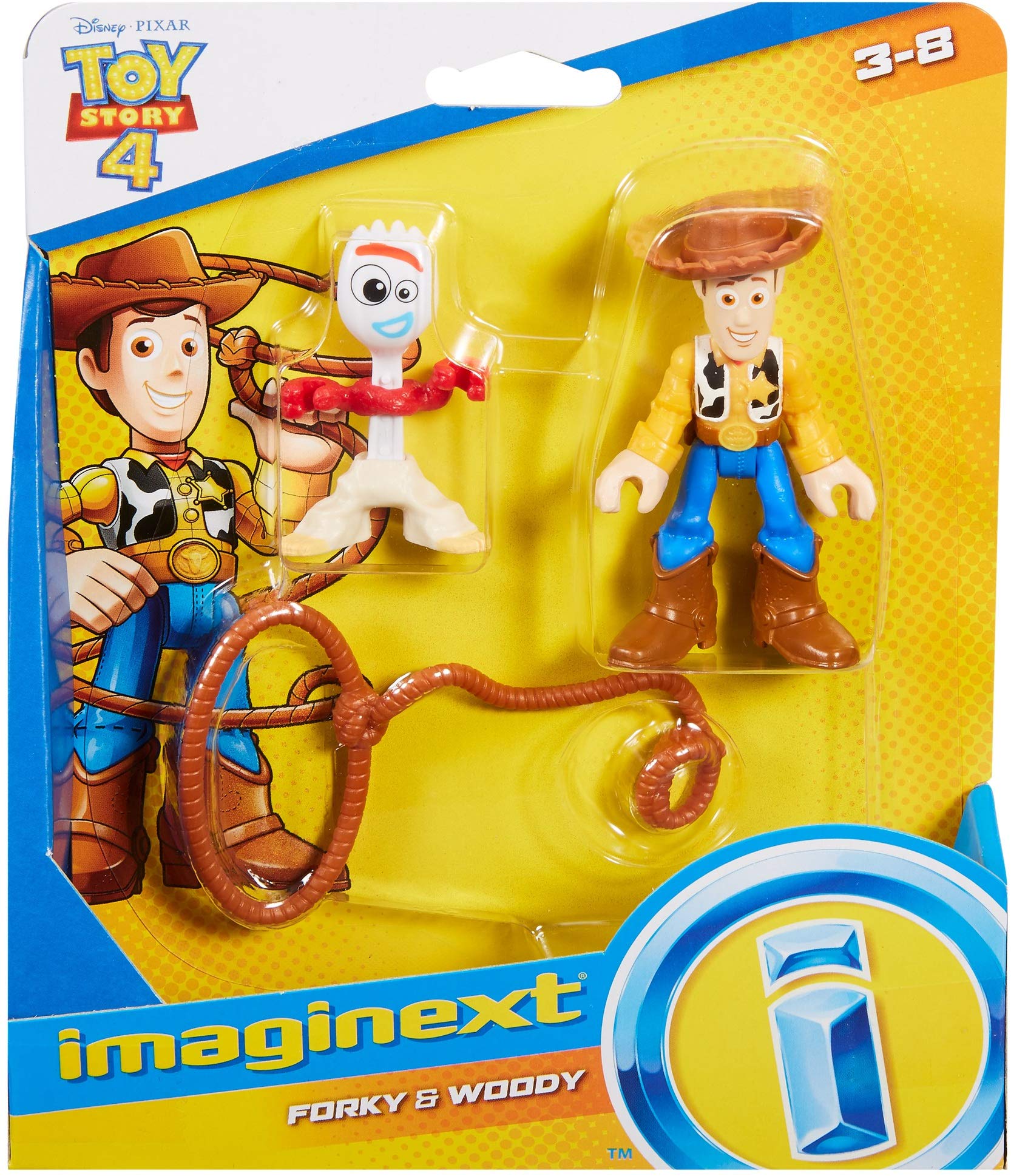 Fisher-Price Imaginext Disney Pixar Toy Story 4 Woody & Forky Figure 2-Pack