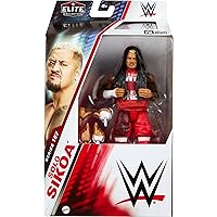 Mattel WWE Elite Action Figure & Accessories, 6-inch Collectible Solo Sikoa with 25 Articulation Points, Life-Like Look & Swappable Hands