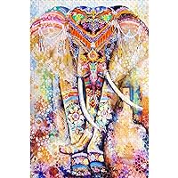 Classic Jigsaw Puzzles 1000 Pieces Adults Puzzles Children Puzzles Colored Elephant DIY Wooden Puzzle Modern Home Decor Wall Art Unique Gift