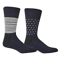 Dr. Scholl's Men's Advanced Diabetic Blisterguard Socks - 2 & 3 Pair Packs - Non-Binding Cushioned Comfort