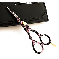 Unique Pink Hair Cutting Shears, Professional Hairdressing Scissors - 5.5 inch + Presentation Case