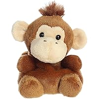 Aurora® Adorable Palm Pals™ Boomer Monkey™ Stuffed Animal - Pocket-Sized Play - Collectable Fun - Brown 5 Inches