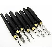 7pcs Printmaking Print Mezzotint Copperplate Woodcut Resin Board Intaglio Point Engrave Etching Leathercraft Presser Burnisher Scraper Scriber Tracer Scribing Tracing Flying Dust Carving Tool Set