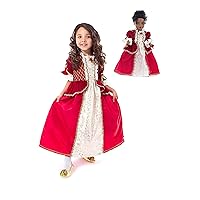 Little Adventures Winter Beauty Princess Dress Up Costume (X-Large Age 7-9) with Matching Doll Dress - Machine Washable Child Pretend Play and Party Dress with No Glitter