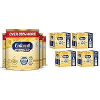 Enfamil NeuroPro Baby Formula, Milk-Based Infant Nutrition, MFGM* 5-Year Benefit, Recommended Brain-Building Omega-3 DHA, 113.2 oz​ + Ready-to-Feed Infant Formula, Liquid, 2 Fl Oz, 6 Count (Pack of 4)
