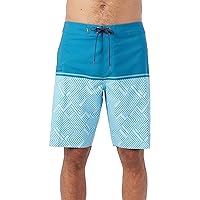 O'NEILL Men's 20 Inch Split Print Boardshorts - Quick Dry Swim Trunks for Men with Fabric and Pockets