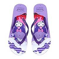 Anime Flip Flops for Women Flat Slides Non-Slip Slipper Bathroom Shower Thong Sandals Rubber Beach Slippers Flip Flops