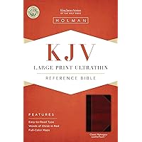 KJV Large Print Ultrathin Reference Bible, Classic Mahogany LeatherTouch KJV Large Print Ultrathin Reference Bible, Classic Mahogany LeatherTouch Imitation Leather