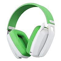 BINNUNE 2.4GHz Wireless Gaming Headset with Mic for PS5,PS4,PC,Mac,Playstation 4 5,Bluetooth Gaming Headphones with Flip Microphone,Gaming Headphones for Laptop PC,Green