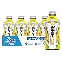 BODYARMOR LYTE Sports Drink Low-Calorie Sports Beverage, Tropical Coconut, Coconut Water Hydration, Natural Flavors With Vitamins, Potassium-Packed Electrolytes, Perfect For Athletes, 28 Fl Oz (Pack of 12)