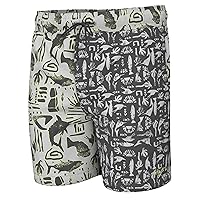 HUK Boys' Pursuit Volley Pattern, Quick-Dry Shorts for Kids