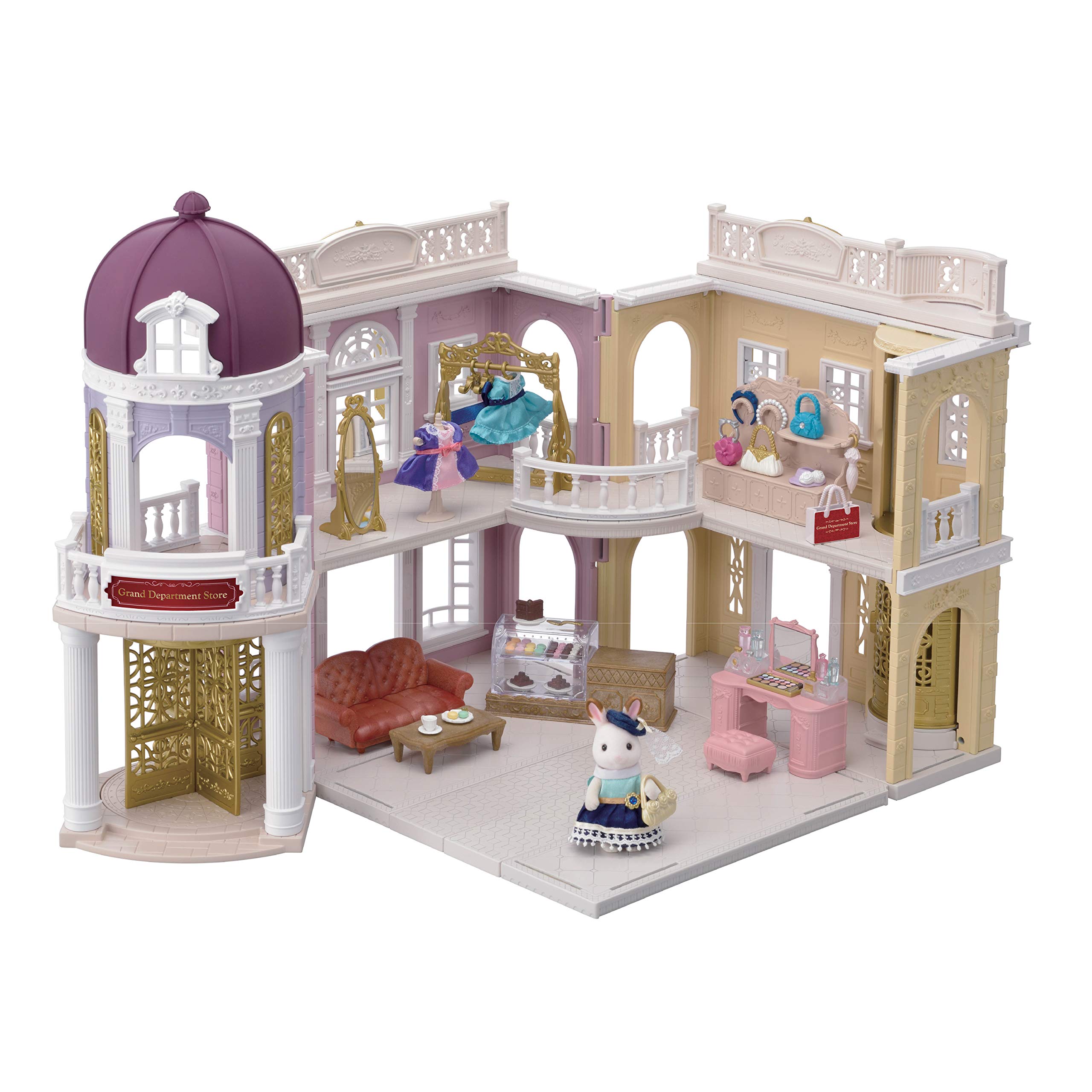 Calico Critters Town Series Grand Department Store Gift Set, 3 - 8 years, Fashion Dollhouse Playset, Figure, Furniture and Accessories Included