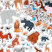 READY 2 LEARN Foam Stickers - Animals - Pack of 168 - Self-Adhesive Stickers for Kids - 3D Puffy Animal Stickers for Laptops, Party Favors and Crafts