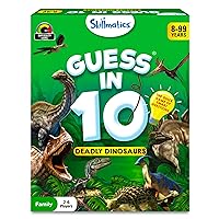 Card Game - Guess in 10 Dinosaurs, Perfect for Boys, Girls, Kids, and Families Who Love Toys, Board Games, Gifts for Ages 8, 9, 10 & Up