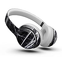 Natural Black & White Marble Stone Skin Decal Vinyl Full-Body Wrap Kit Compatible with The Beats by Dre Studio 3 Wireless