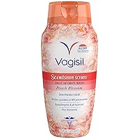 Feminine Wash for Intimate Area Hygiene, Scentsitive Scents, pH Balanced and Gynecologist Tested, Peach Blossom, 12 oz (Pack of 1)
