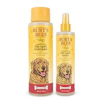 Burt's Bees Combo Pack for Dogs Soothing Hot Spot Shampoo and Spray with Apple Cider Vinegar - Dog Hot Spot Spray,Burts Bees Dog Shampoo, Soothing Dog Shampoo for Dog Hot Spot
