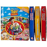 Disney Pixar Toy Story, Cars, Finding Nemo, and more! - Little First Look and Find 4 Activity Book Vinyl Bag Set - PI Kids