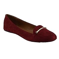 Women's Tory-2N Faux Suede Round-Toe Flats